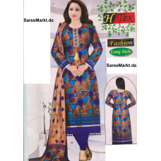100% Cotton 3pc Salwar Kameez Dress Material