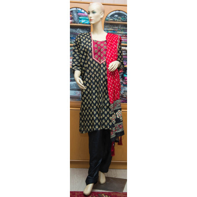 100% Cotton 3pc Salwar Kameez set / Ready to wear