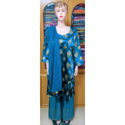 Satin Silk 3pc Salwar Kameez set / Ready to wear