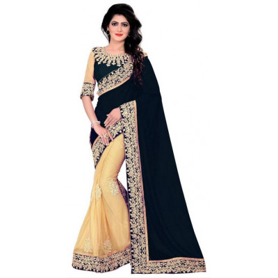 Embroidered Chiffon/Georgette Saree