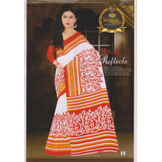 Multicolored Printed Silk Blend Saree