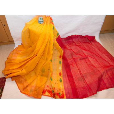 100% Cotton Dhakai Jamdani Sarees (Bangladesh)