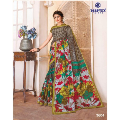 100% Cotton Print Sarees