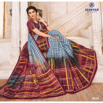 100% Cotton Print Sarees