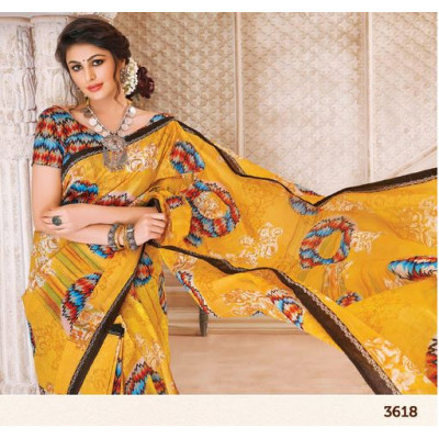 100% Cotton Print Sarees