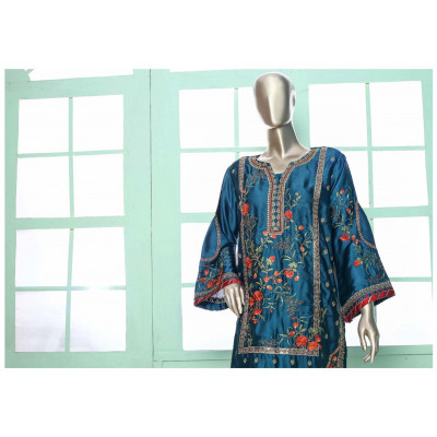 Bin Saeed Silk Embroidered Kurti
